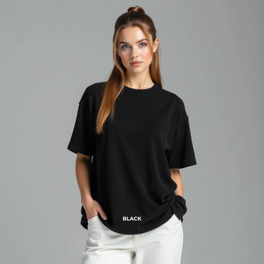 Oversized French Terry T-Shirt for Women