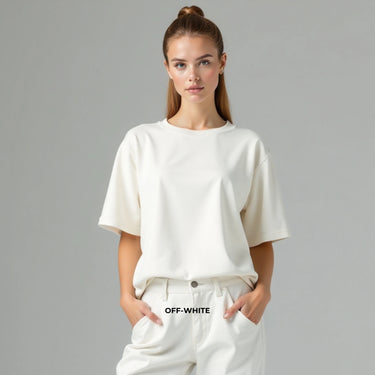 Oversized French Terry T-Shirt for Women
