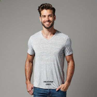 Triblend Male V-Neck T-Shirt