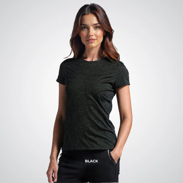 Triblend Women Round Neck T-Shirt