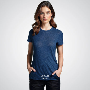 Triblend Women Round Neck T-Shirt
