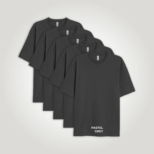 Premium Cotton Oversized T-Shirts (Pack of 5) # 02