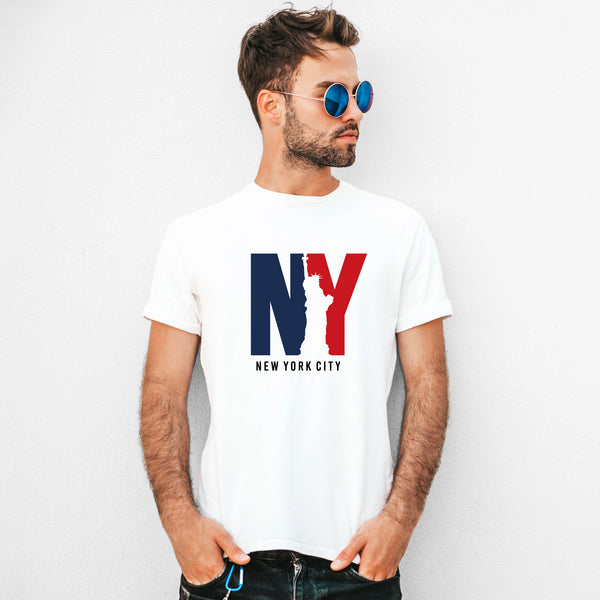NYC Dual Color Round Neck T-Shirt